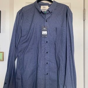 XL-Tall Men's Blue Buttons Down